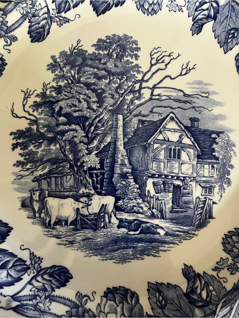 Spode Blue Room Collection Plates Set of Four